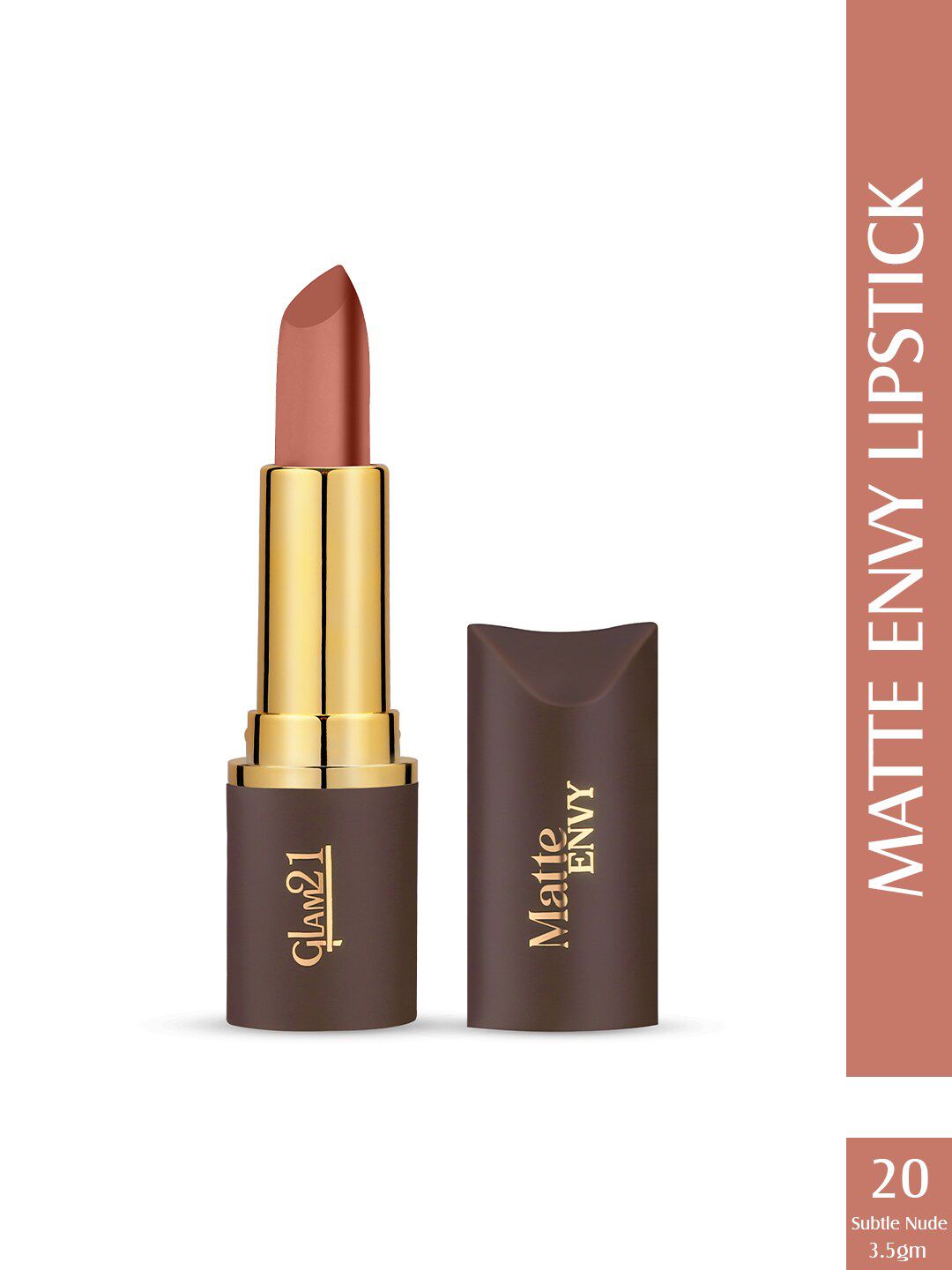 GLAM21 Matte Envy Long Lasting Lipstick - 3.5g - Subtle Nude 20