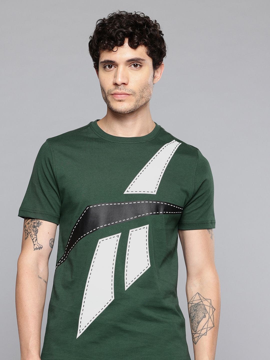 Reebok WCE Brand Logo Print Pure Cotton T-shirt