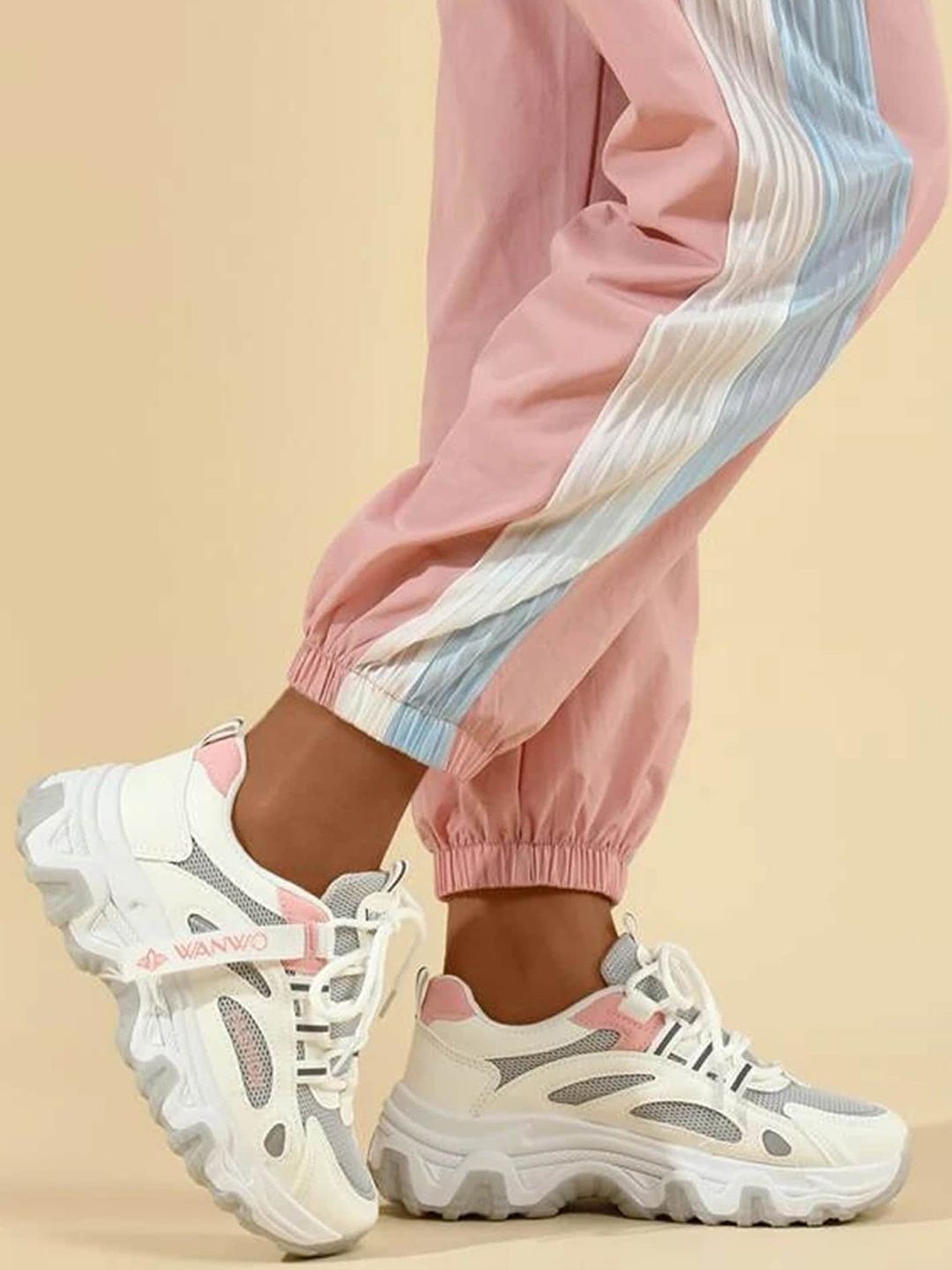 LULU & SKY Women Colourblocked Lace Up Sneakers