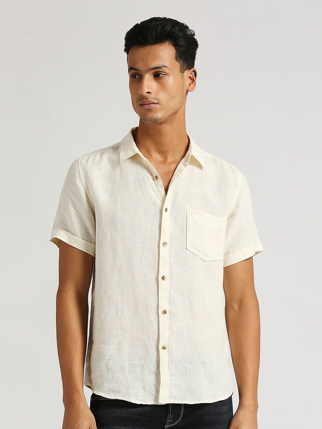 Pepe Jeans Short Sleeves Pure Linen Casual Shirt
