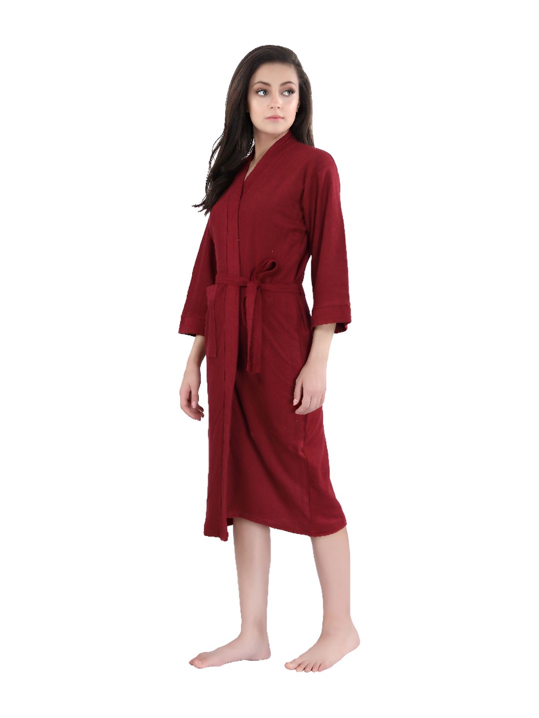 HotGown Women Terry Cotton Full Sleeves Bathrobe