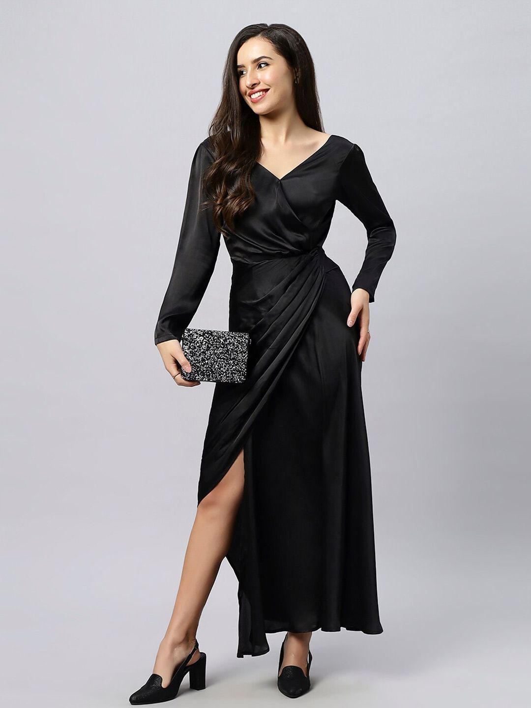 dressberry women long sleeves wrap maxi dress by myntra reviews Buy DressBerry Women Floral Printed Wrap Maxi Dress - Dresses for Women  32311989
