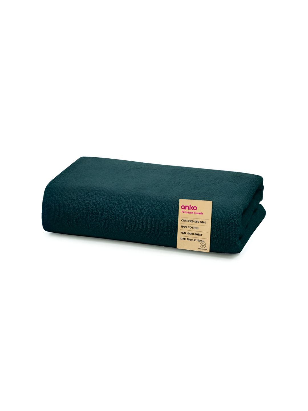 Anko Teal Cotton 550 GSM Bath Towel