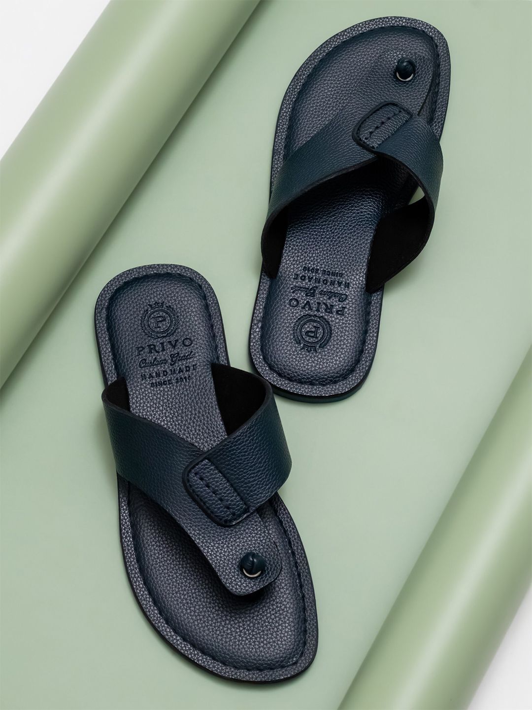 PRIVO by Inc.5 Men Leather Comfort Sandals