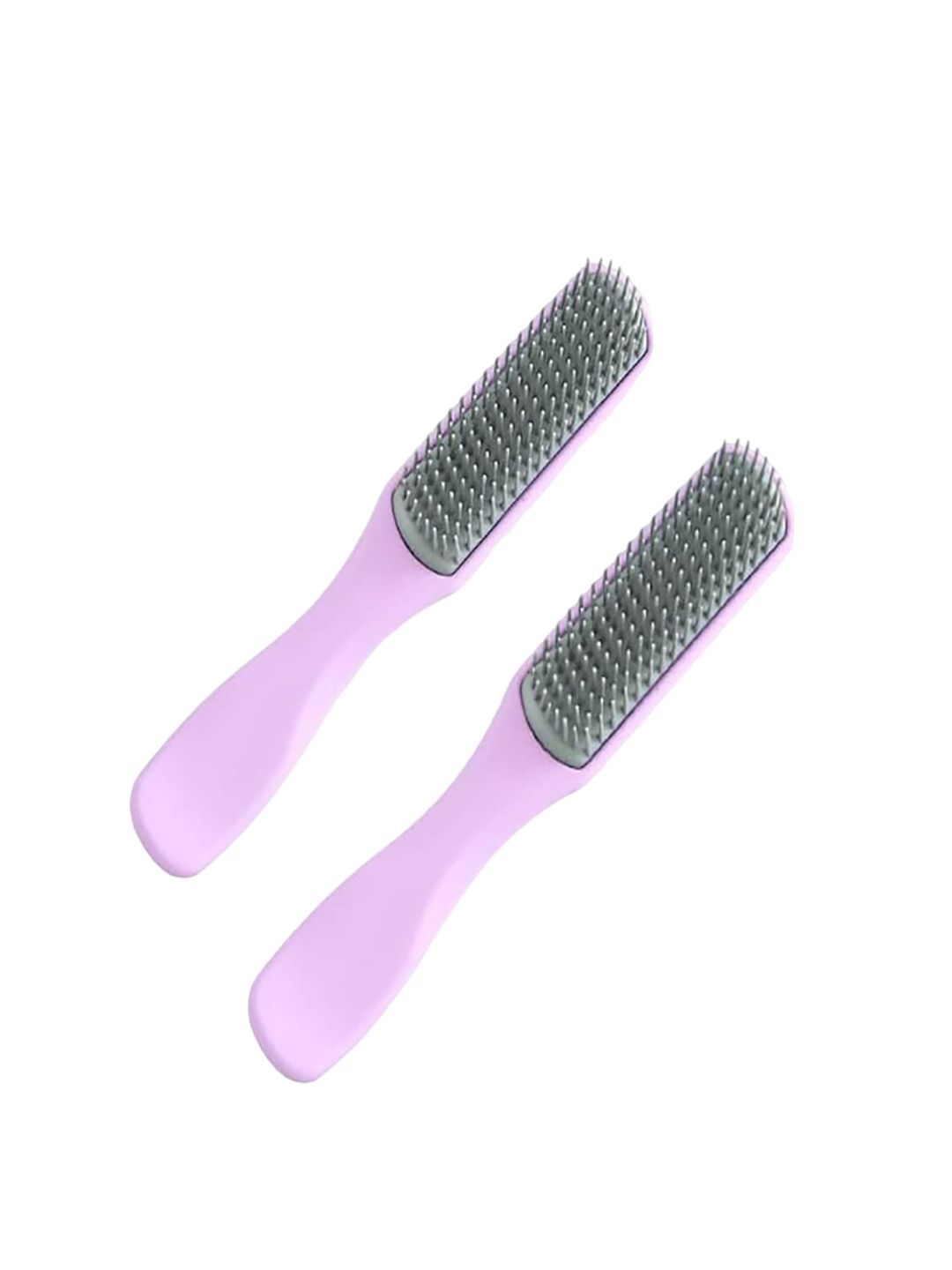 Kuber Industries Set Of 2 Flexible Bristles Hair Brush - Lavender