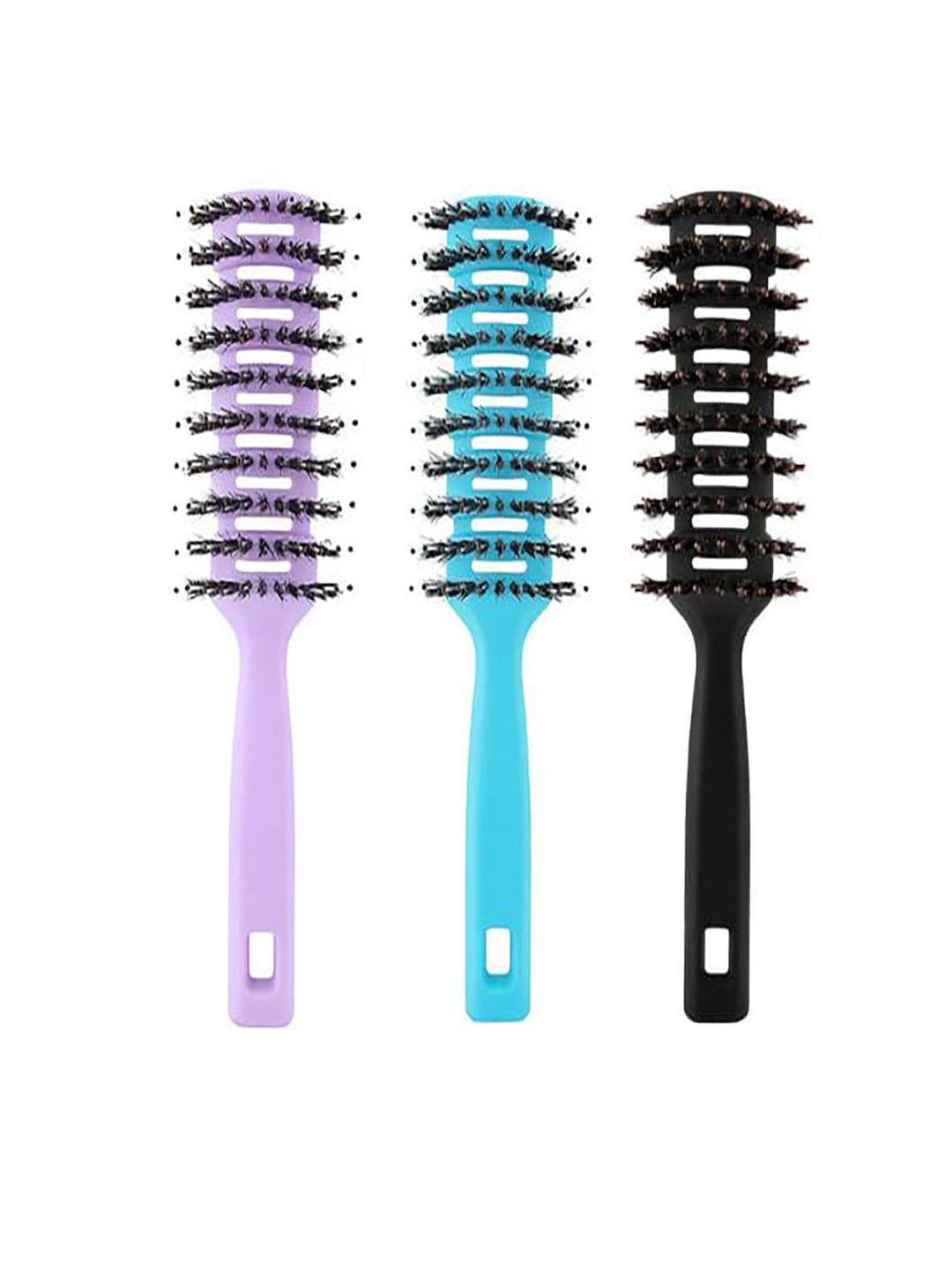 Kuber Industries Set Of 3 Hair Brush With Paddle