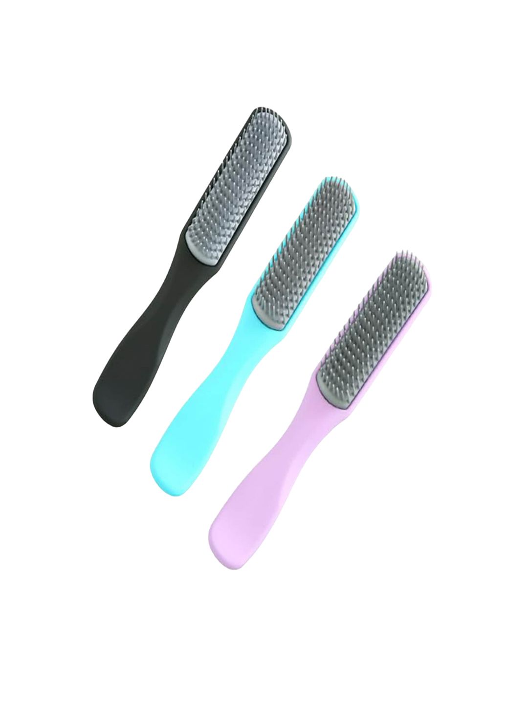 Kuber Industries Set of 3 Hair Flexible Bristles Brush With Paddle