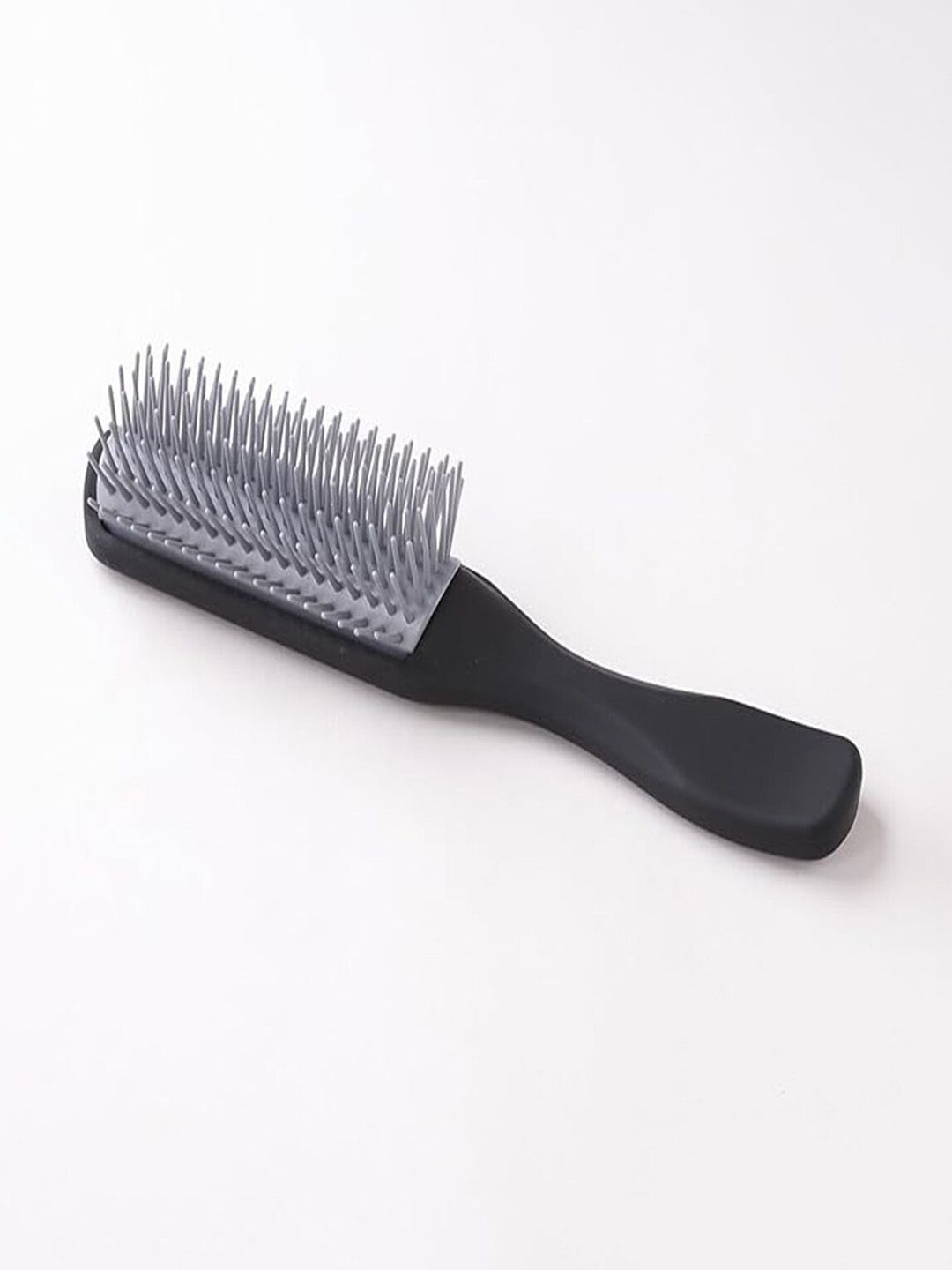 Kuber Industries Bristles Hair Brush for Curly Wavy Hairs - Black