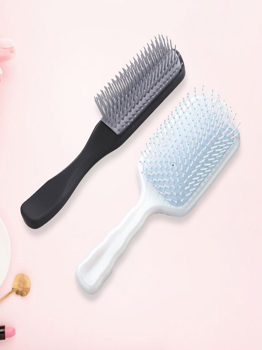 Kuber Industries Set Of 2 Hair Brush With Paddle