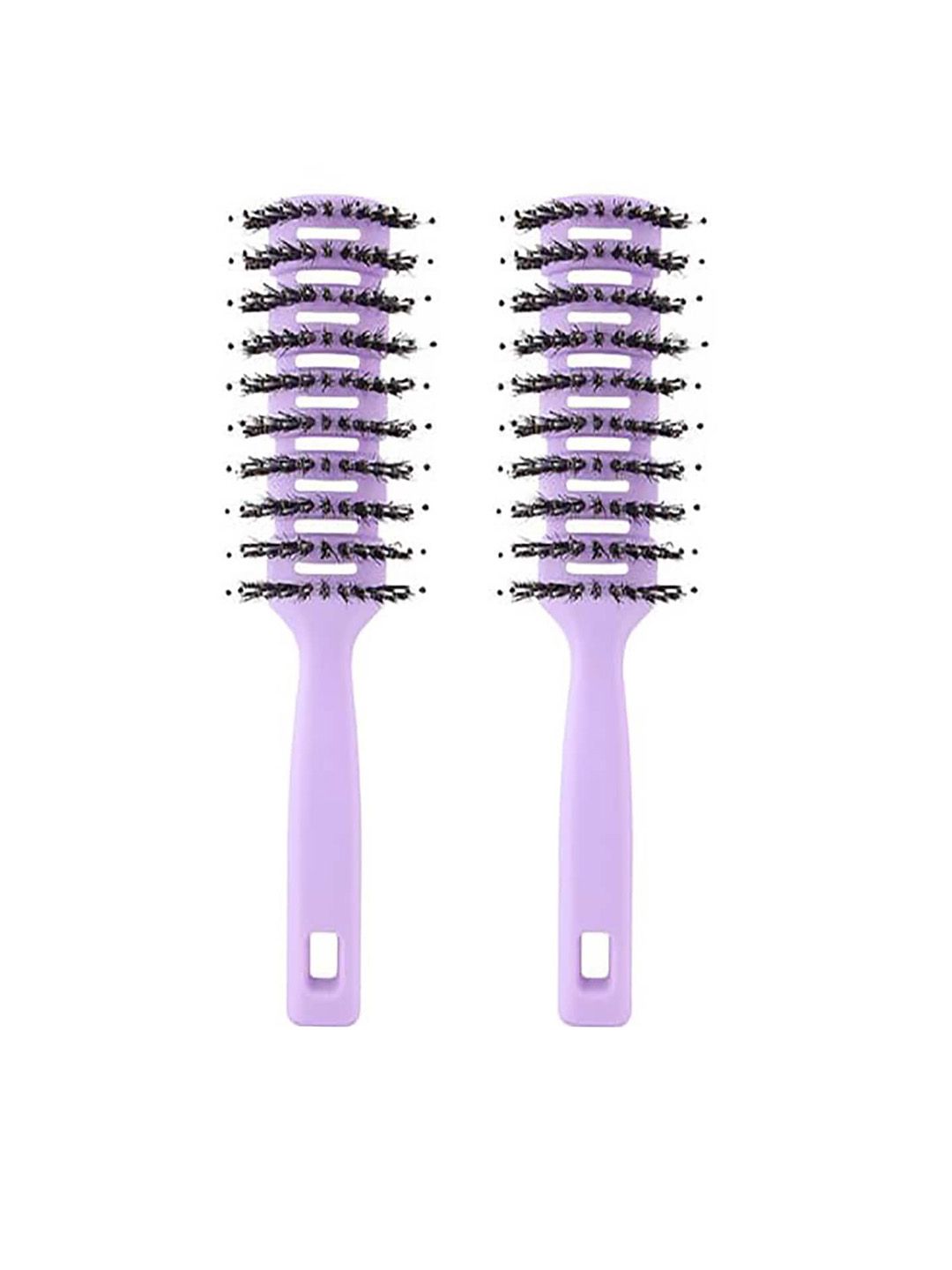 Kuber Industries Set of 2 Flexible Bristles Brush With Quick Hair Drying