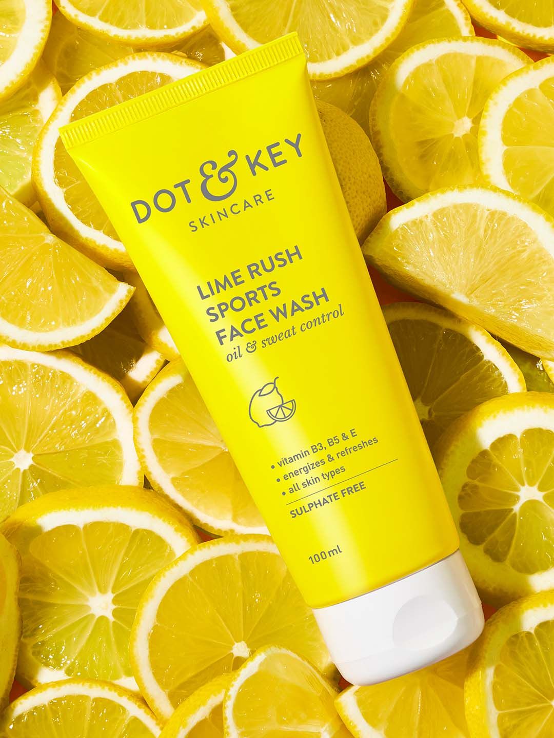 DOT & KEY Lime Rush Sports Facewash- 100ml