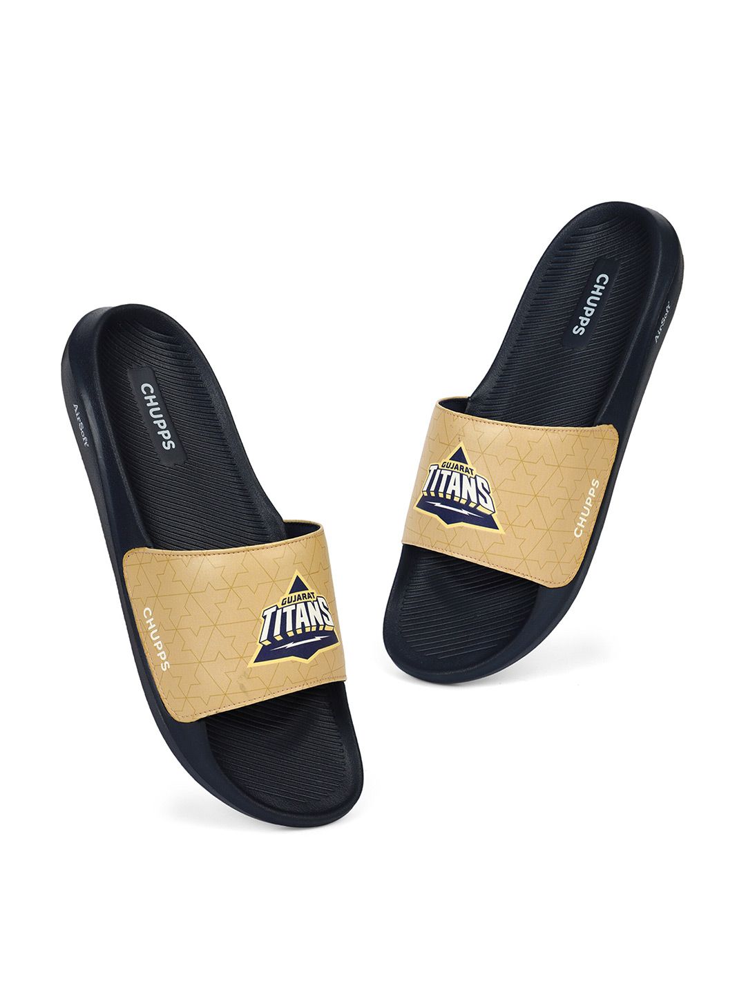 Buy CHUPPS Men Official Gujarat Titans Quilted GT Sliders - Flip