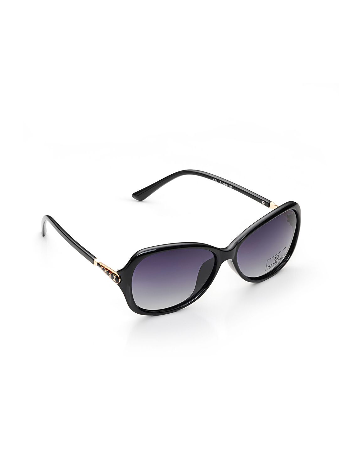 HASHTAG EYEWEAR Women Butterfly Sunglasses with Polarised and UV Protected Lens 8231-Black