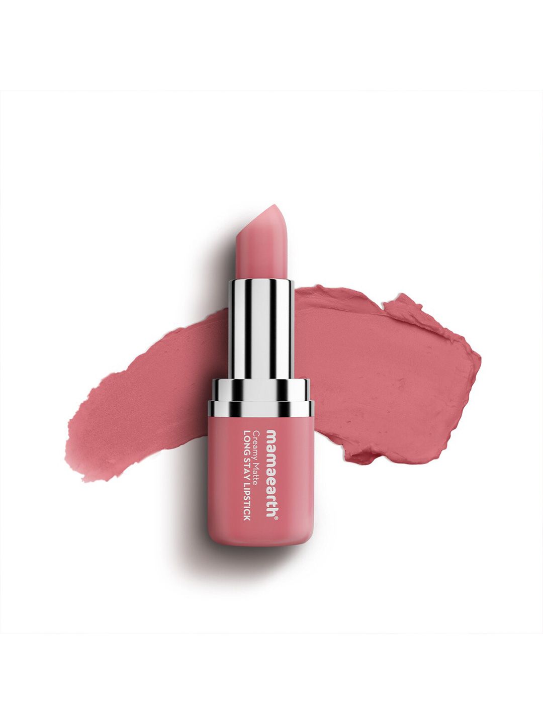 Mamaearth Creamy Matte Long Stay Lipstick With Murumuru Butter- 4.2g-Hibiscus Nude