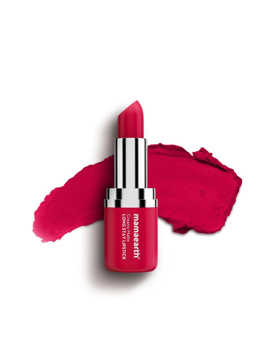 Mamaearth Creamy Matte Long Stay Lipstick With Murumuru Butter - 4.2g - Tulip Magenta