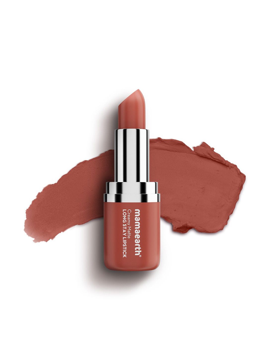 Mamaearth Creamy Matte Long Stay Lipstick With Murumuru Butter - Apricot Taupe