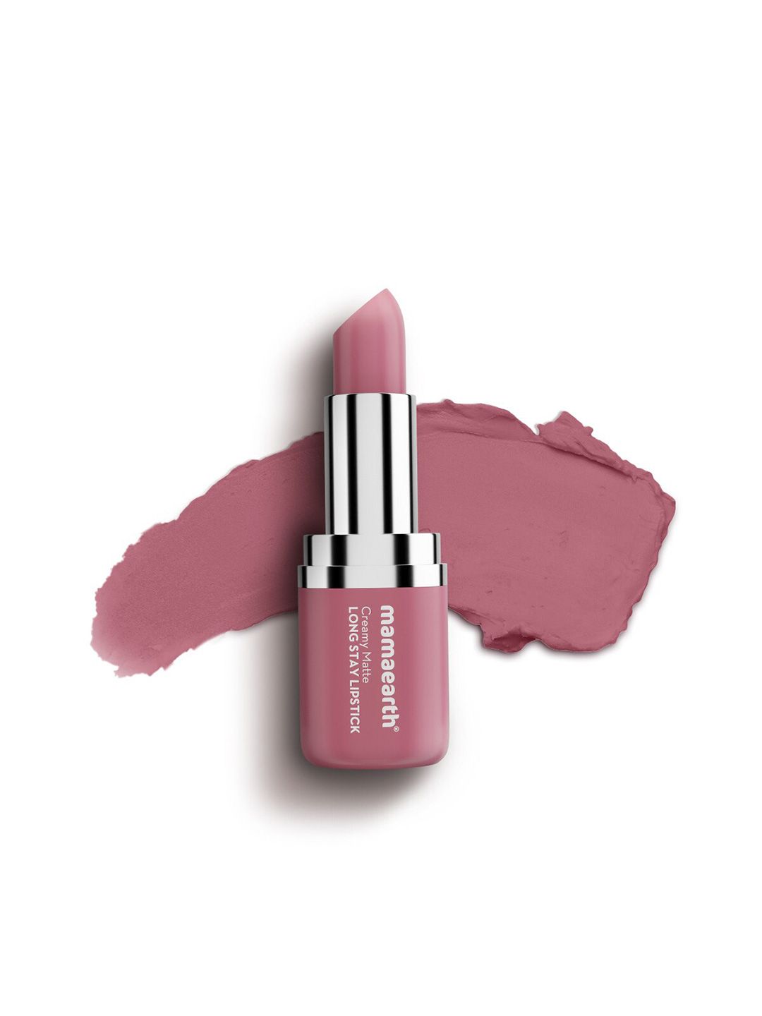Mamaearth Creamy Matte Long Stay Lipstick With Murumuru Butter - Mauve Bloom
