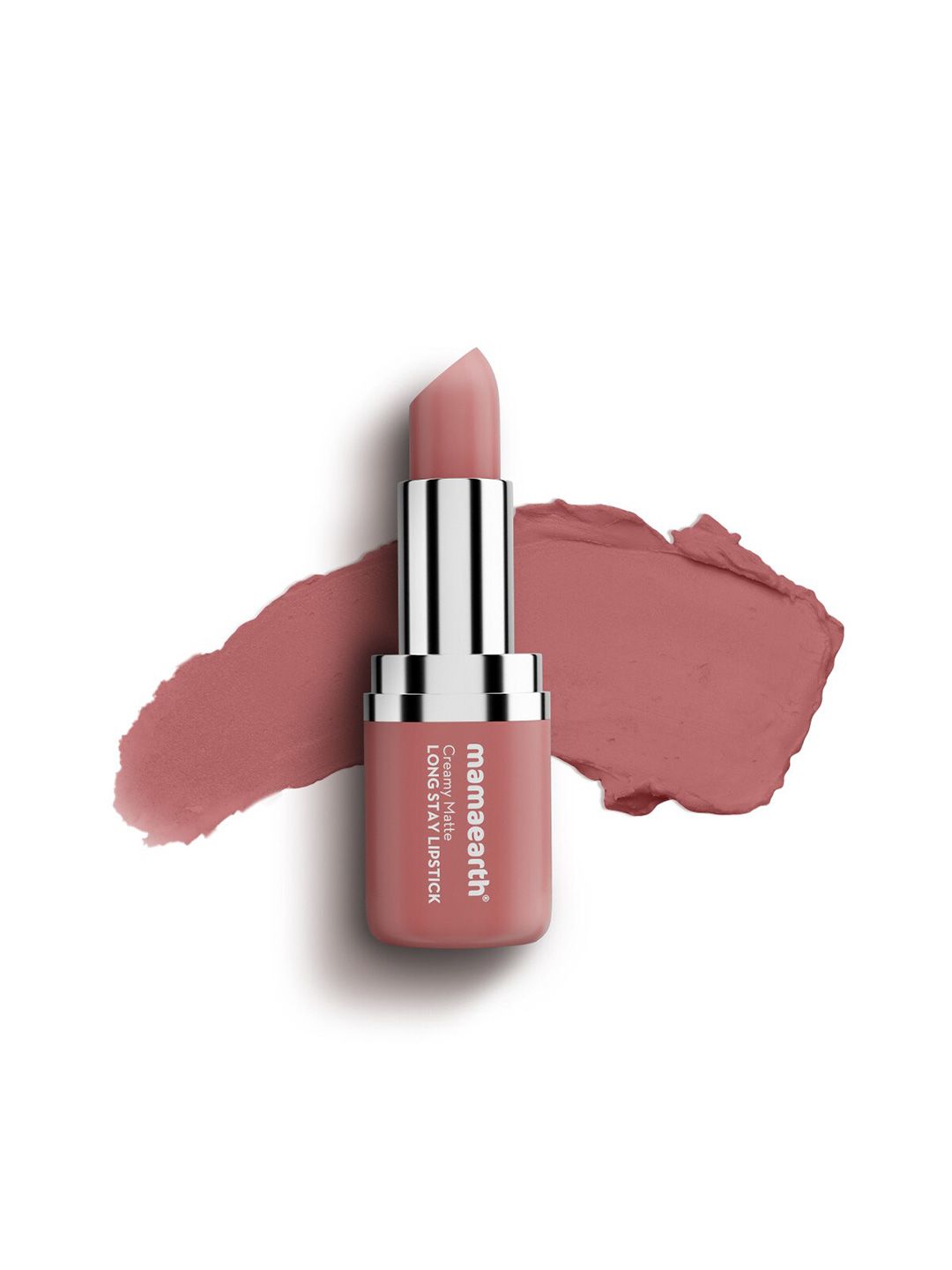 Creamy Matte Pillow Nude Mamaearth Creamy Matte Long Stay Lipstick With Murumuru Butter - Pillow Nude