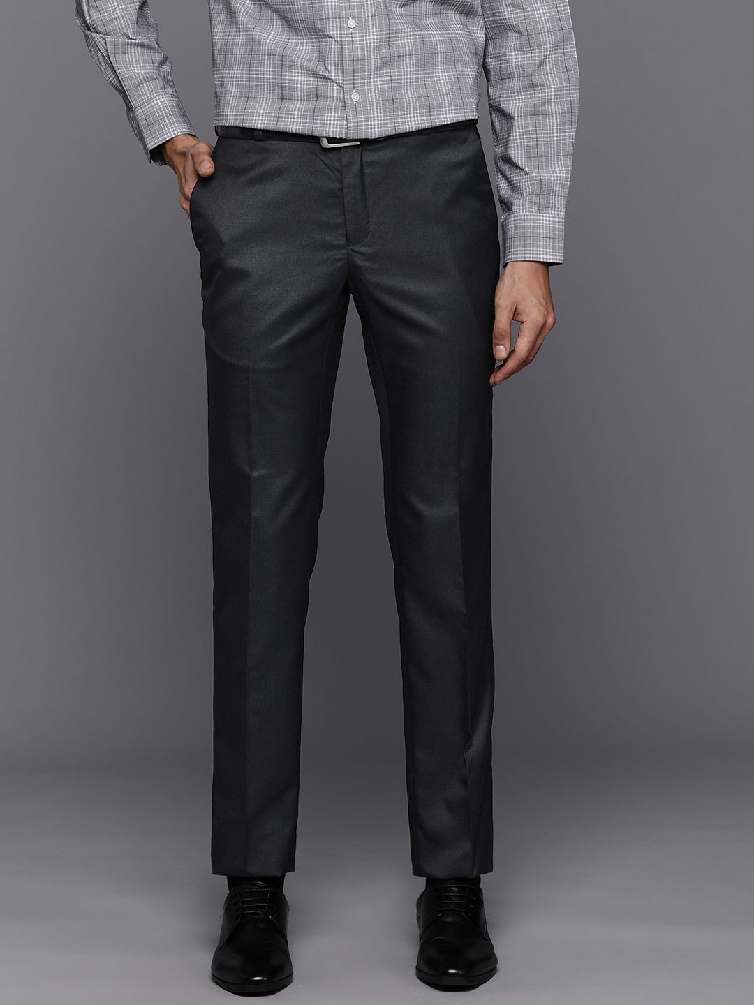 Raymond Men Slim Fit Formal Trousers