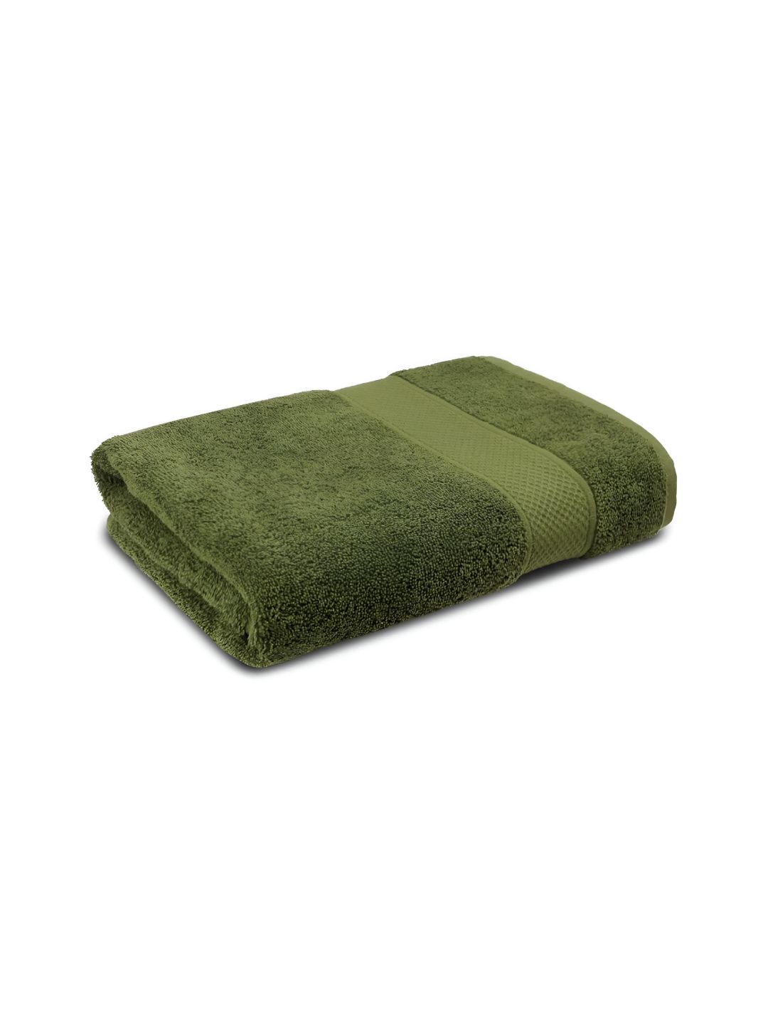 Signature Green Cotton Bath Towel