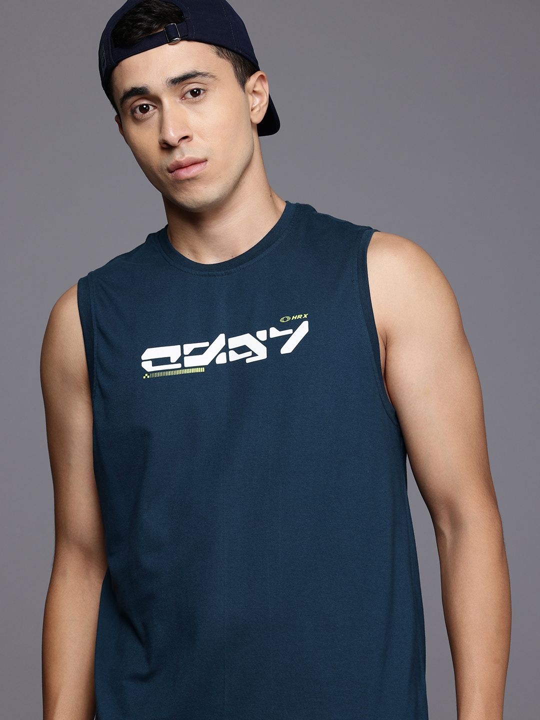 HRX by Hrithik Roshan Sleeveless Casual T-shirt