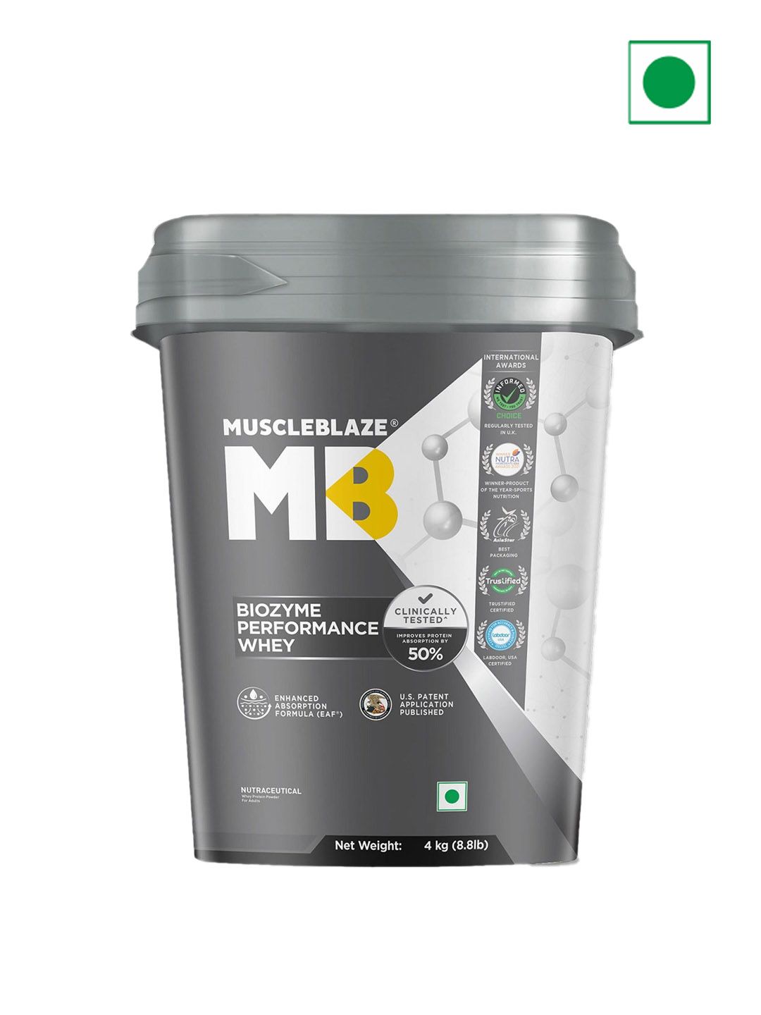 MuscleBlaze MuscleBlaze Biozyme Performance Whey Protein Blue Tokai Coffee 4Kg