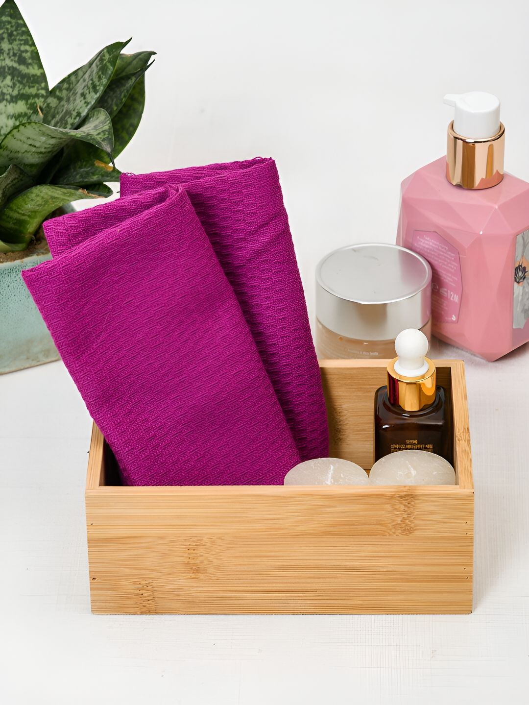Ratan Cart 2-Pcs Purple 170 GSM Face Towels