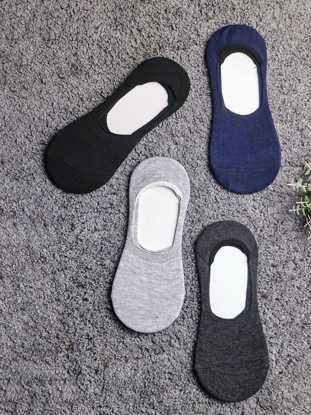 Brauch Pack Of 4 Assorted Shoe-Liner Socks