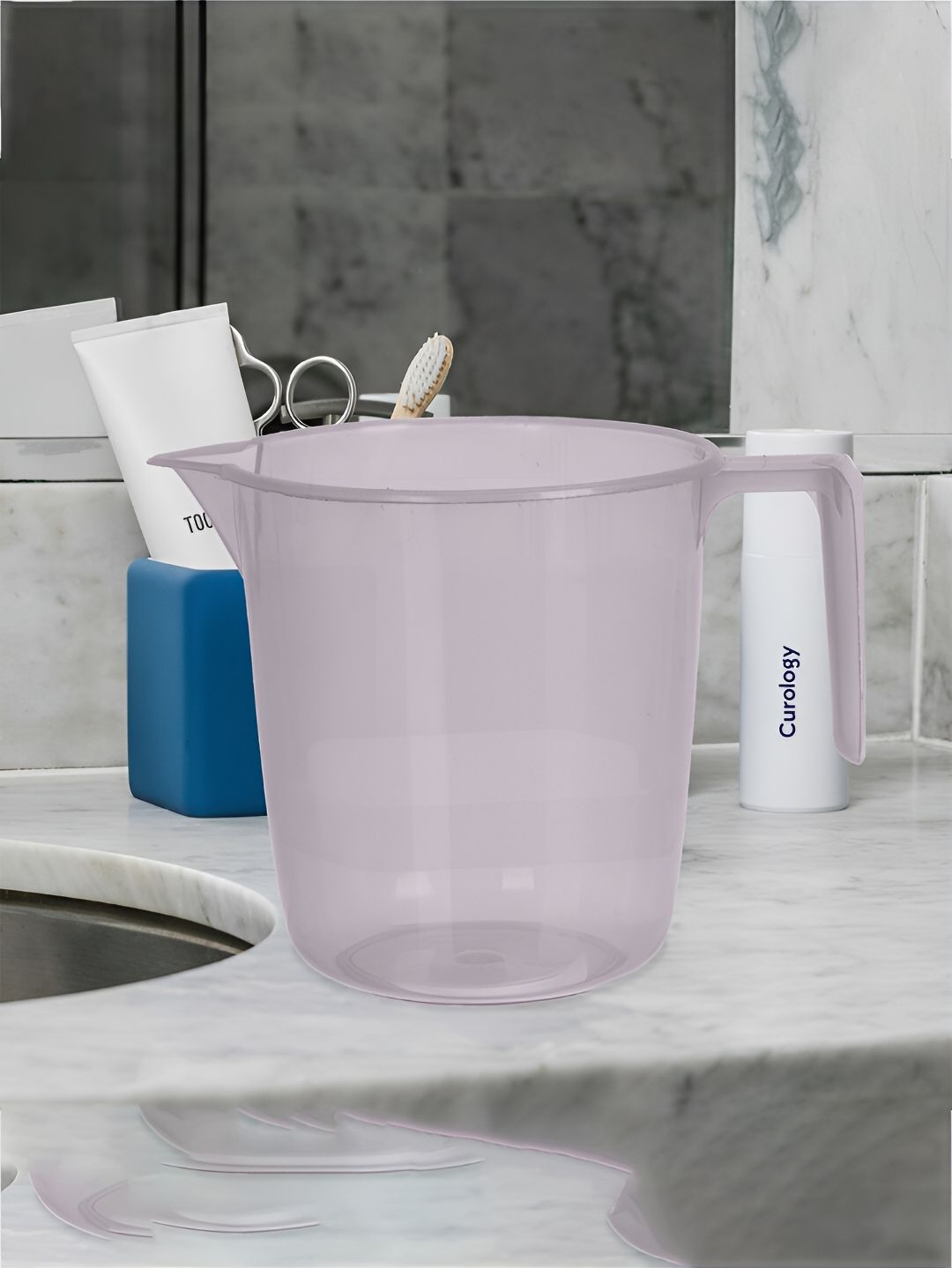 Kuber Industries Grey 6 Pieces Bath Mugs 1.1L each