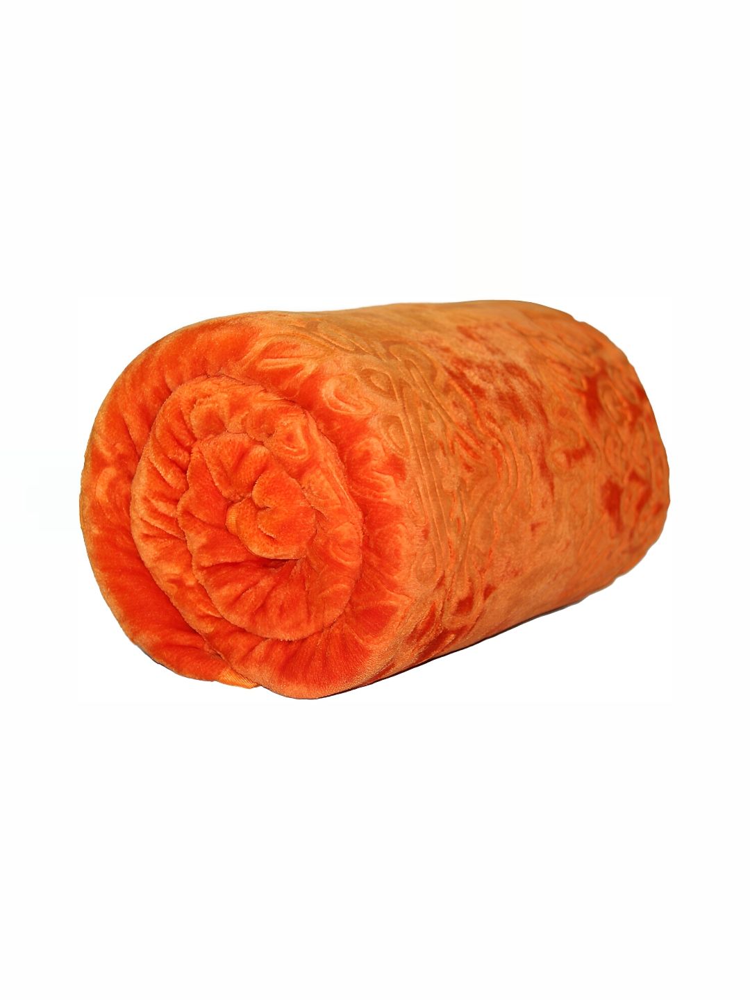 RF RELAXFEEL Orange Geometric Heavy Winter 500 GSM Single Bed Blanket