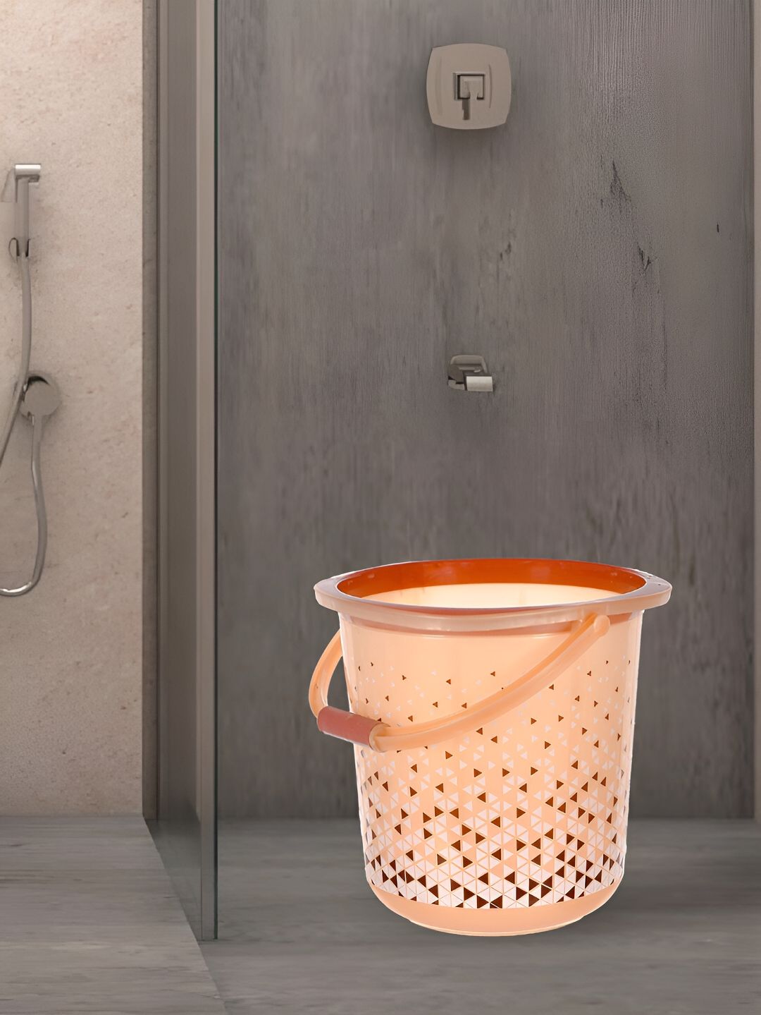 Kuber Industries Brown Bath Bucket 18 L