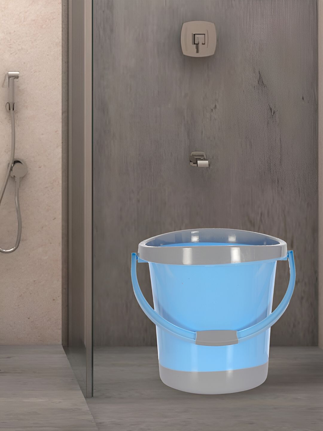 Kuber Industries Blue Unbreakable Bathroom Bucket 18 L