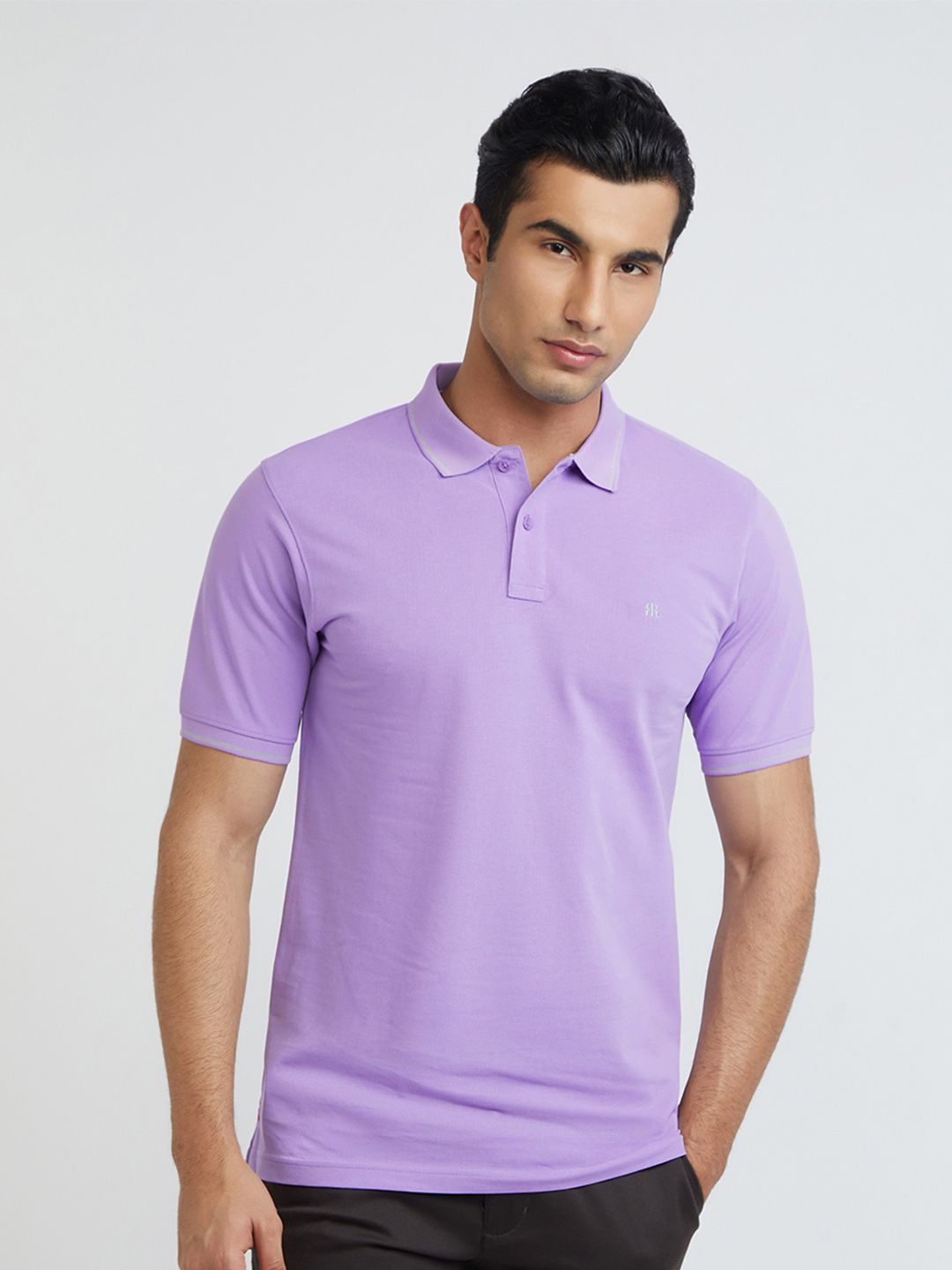 Raymond Pure Cotton Modern Fit Polo Collar T-shirt