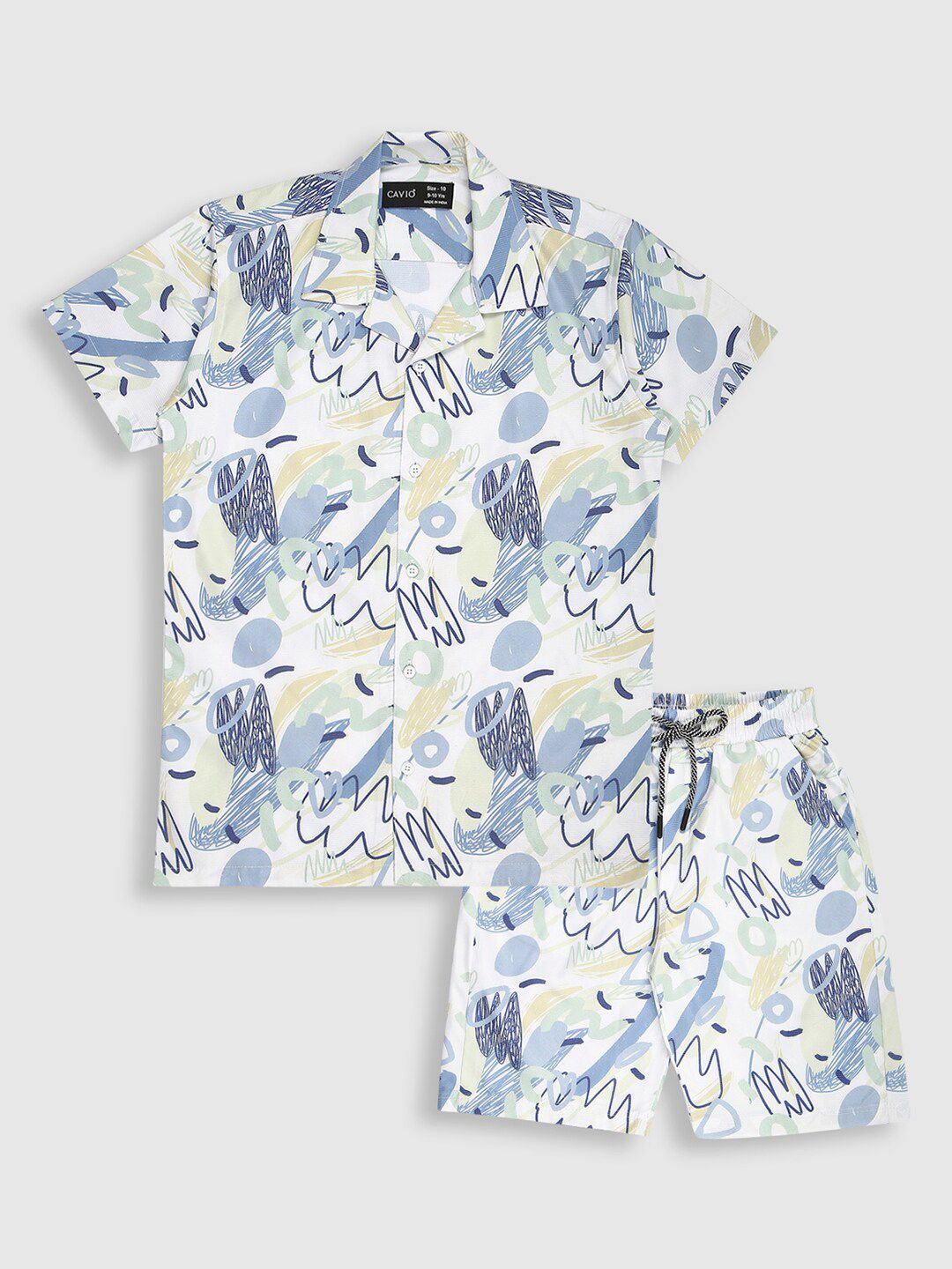 CAVIO Boys Printed Shirt With Shorts