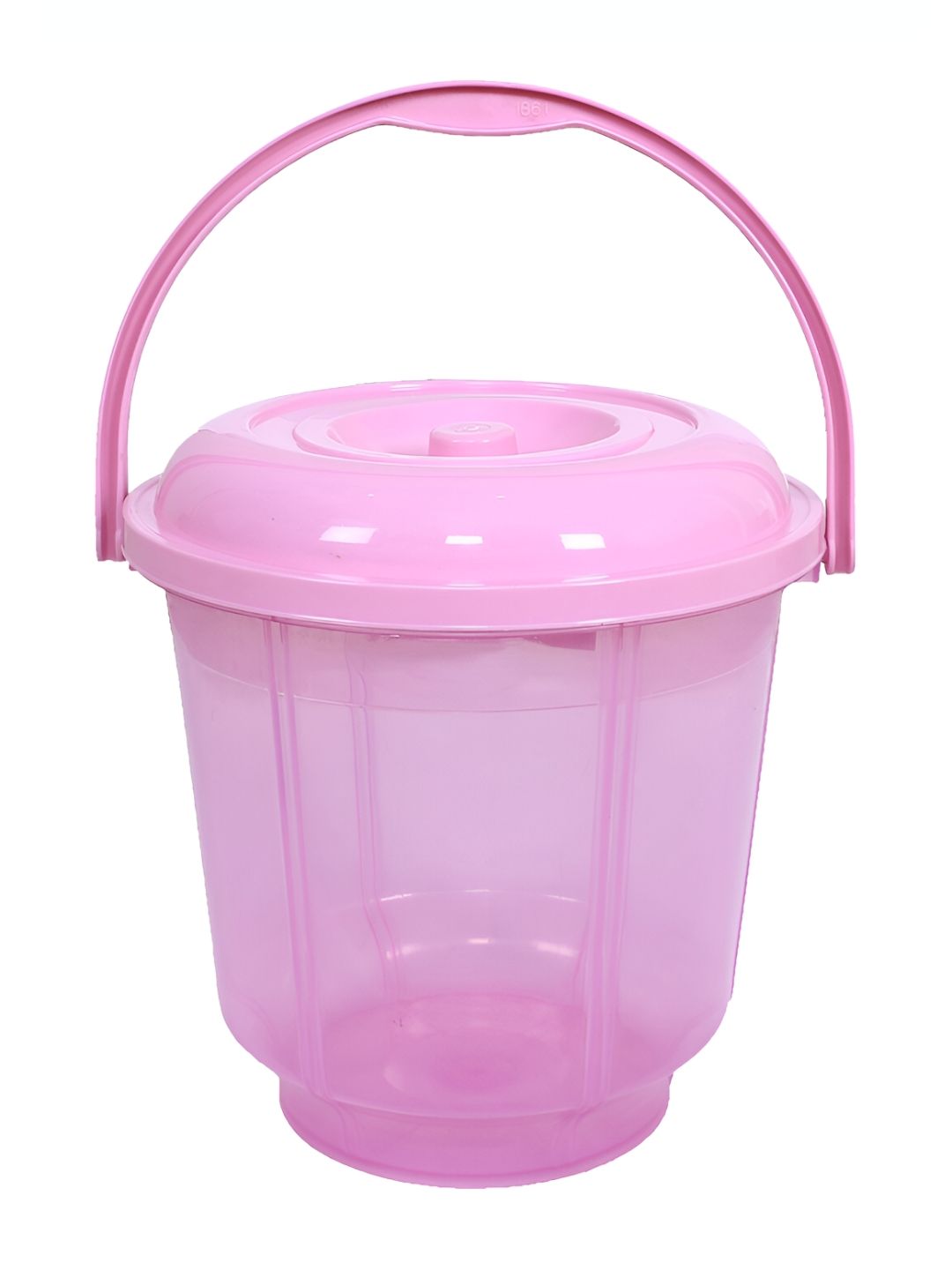 Kuber Industries Pink Unbreakable Bathroom Bucket 13 L