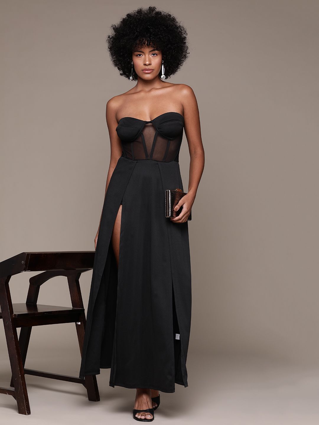 Buy bebe Strapless A-Line Maxi Dress - Dresses for Women 28618884 | Myntra