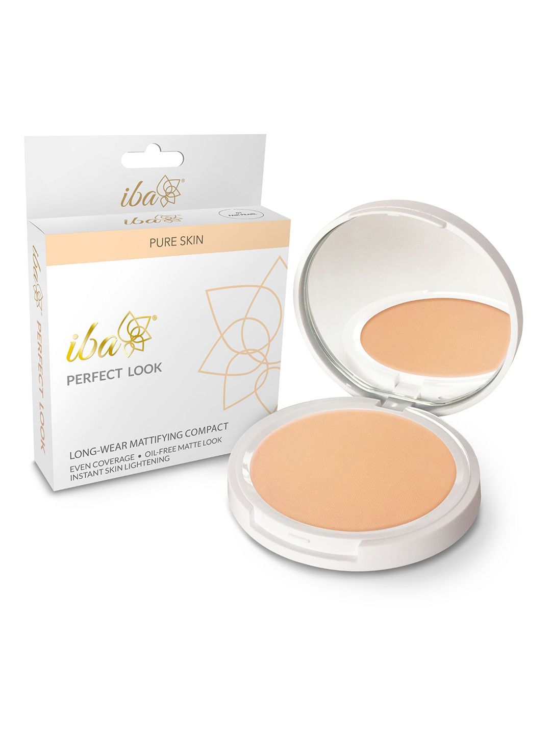 Iba Pure Skin Perfect Look Long Wear Mattifying Compact 9g - Natural Coral 03