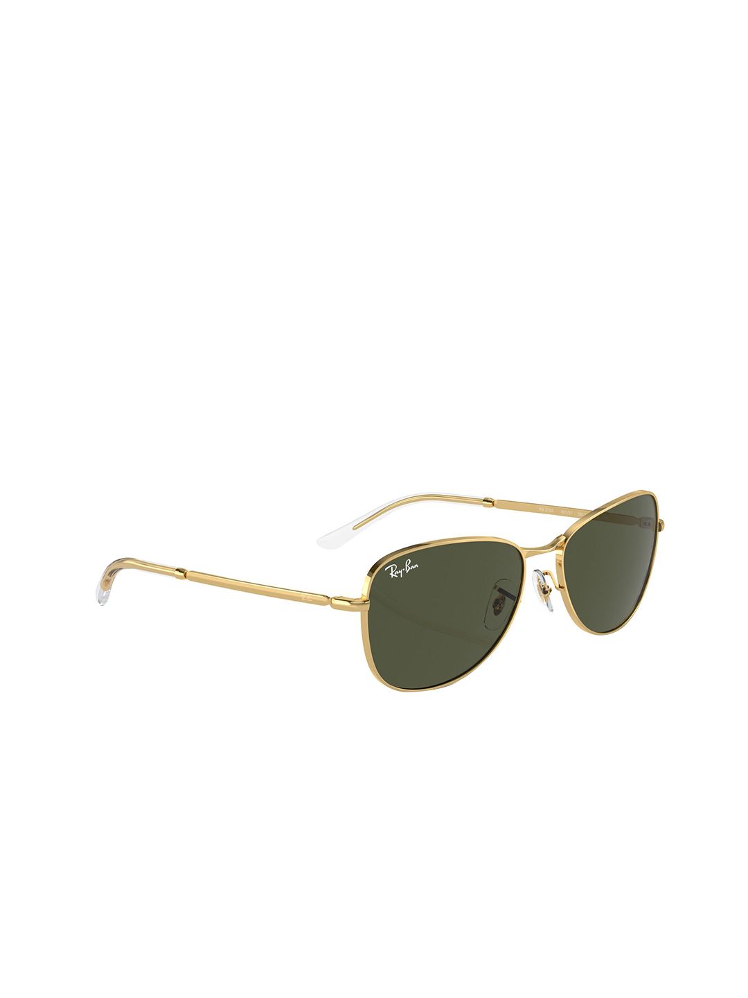 Ray-Ban Unisex UV Protected Green Lens Pilot Sunglasses - 0RB3733001/3159