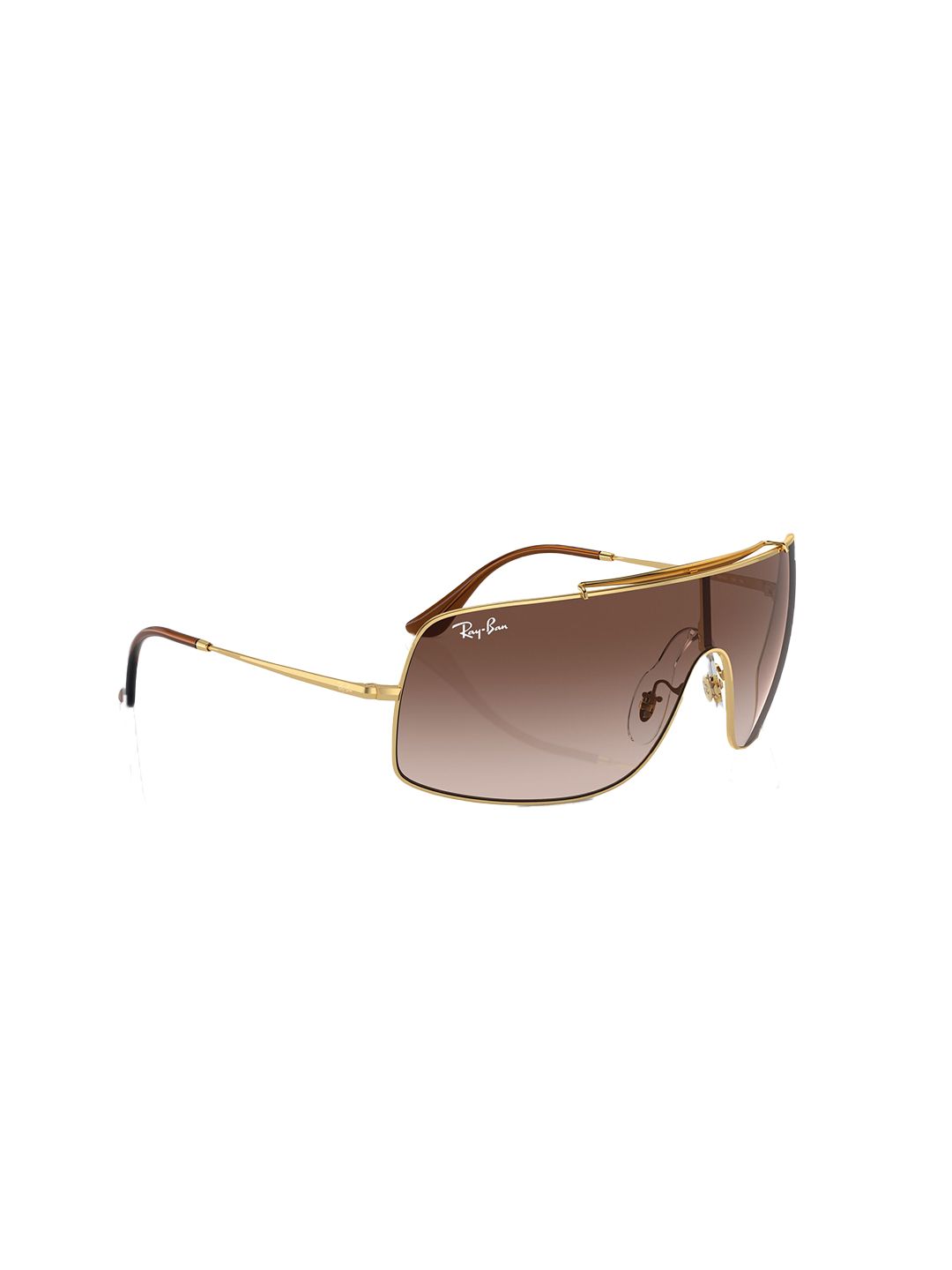 Ray-Ban Unisex Gradient Brown Lens Square Sunglasses - 0RB3897001/1336