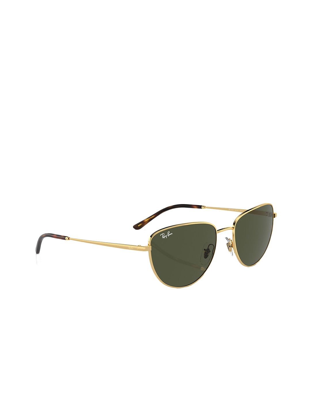 Ray-Ban Unisex Uv Protected Green Lens Square Sunglasses - 0 Rb3740 I001/3156