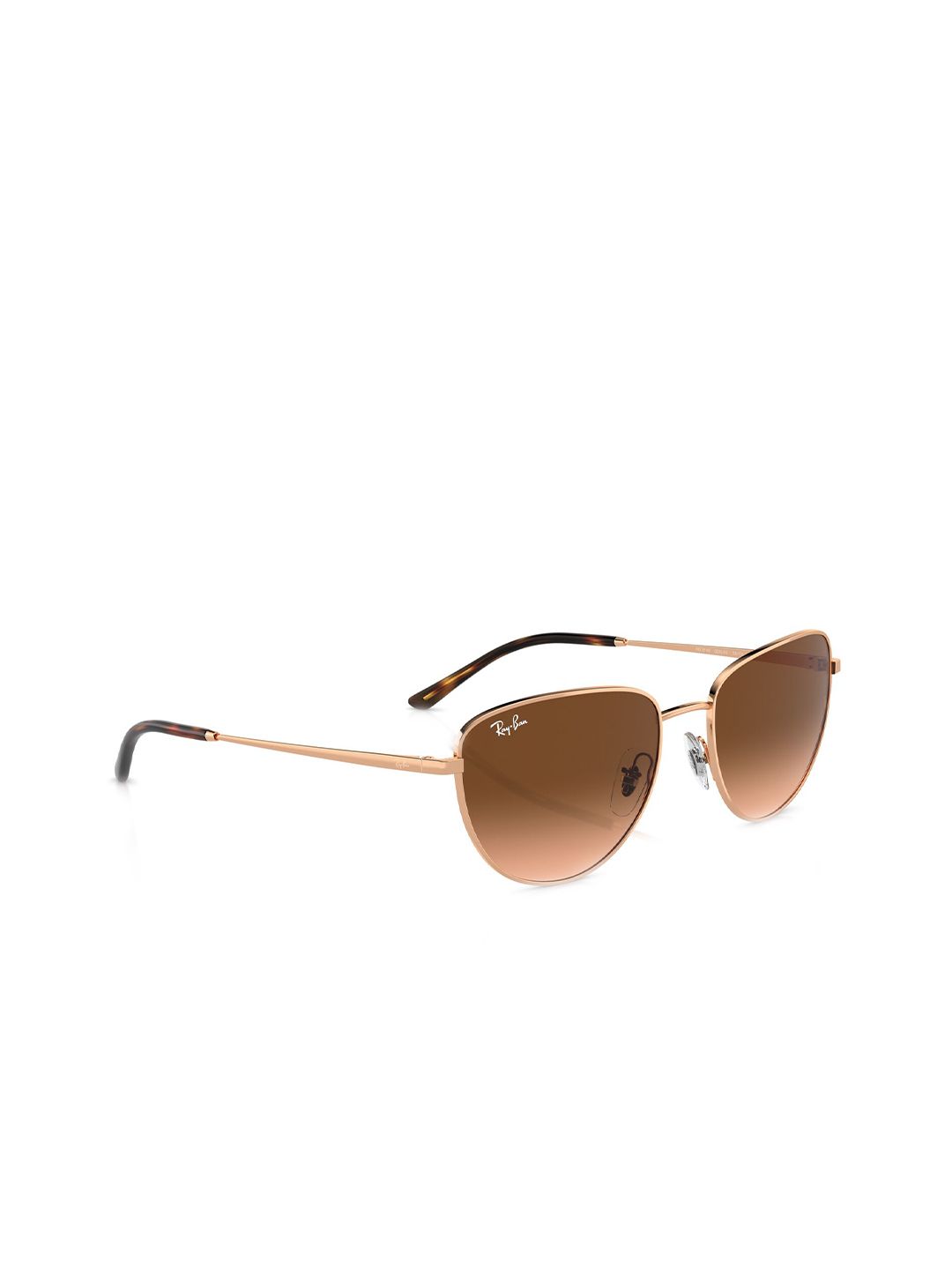 RAY-BAN Unisex Gradient Brown Lens Square Sunglasses - 0RB3740I9202A556