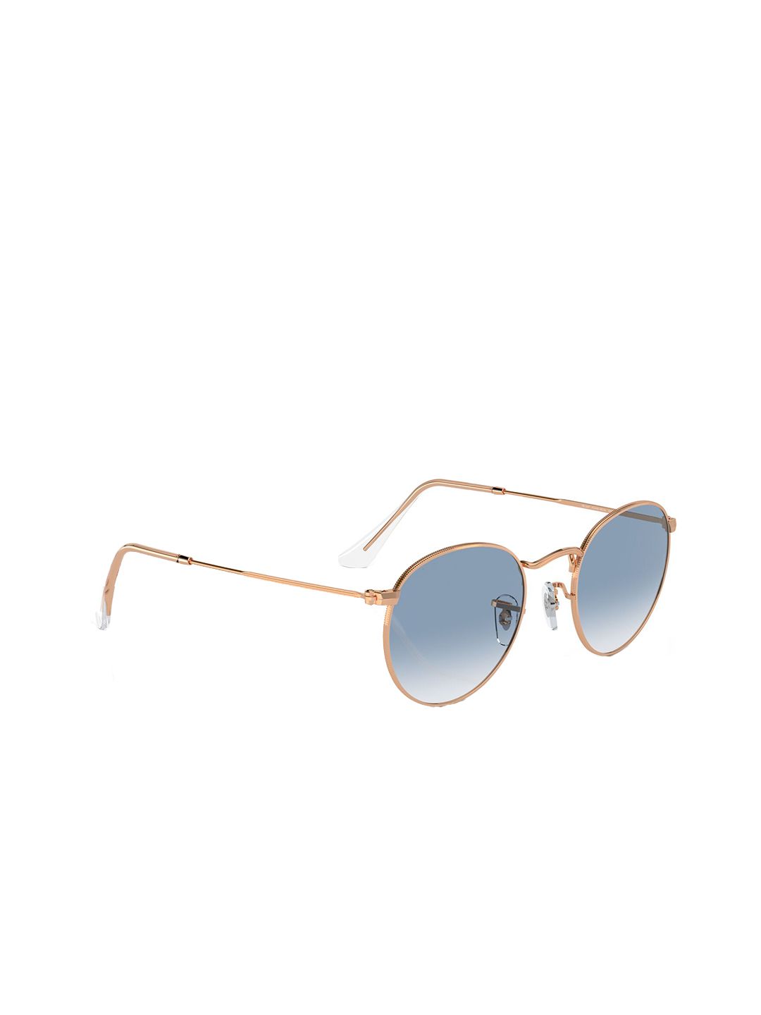 RAY-BAN Men Gradient Blue Lens Round Sunglasses - 0RB344792023F50