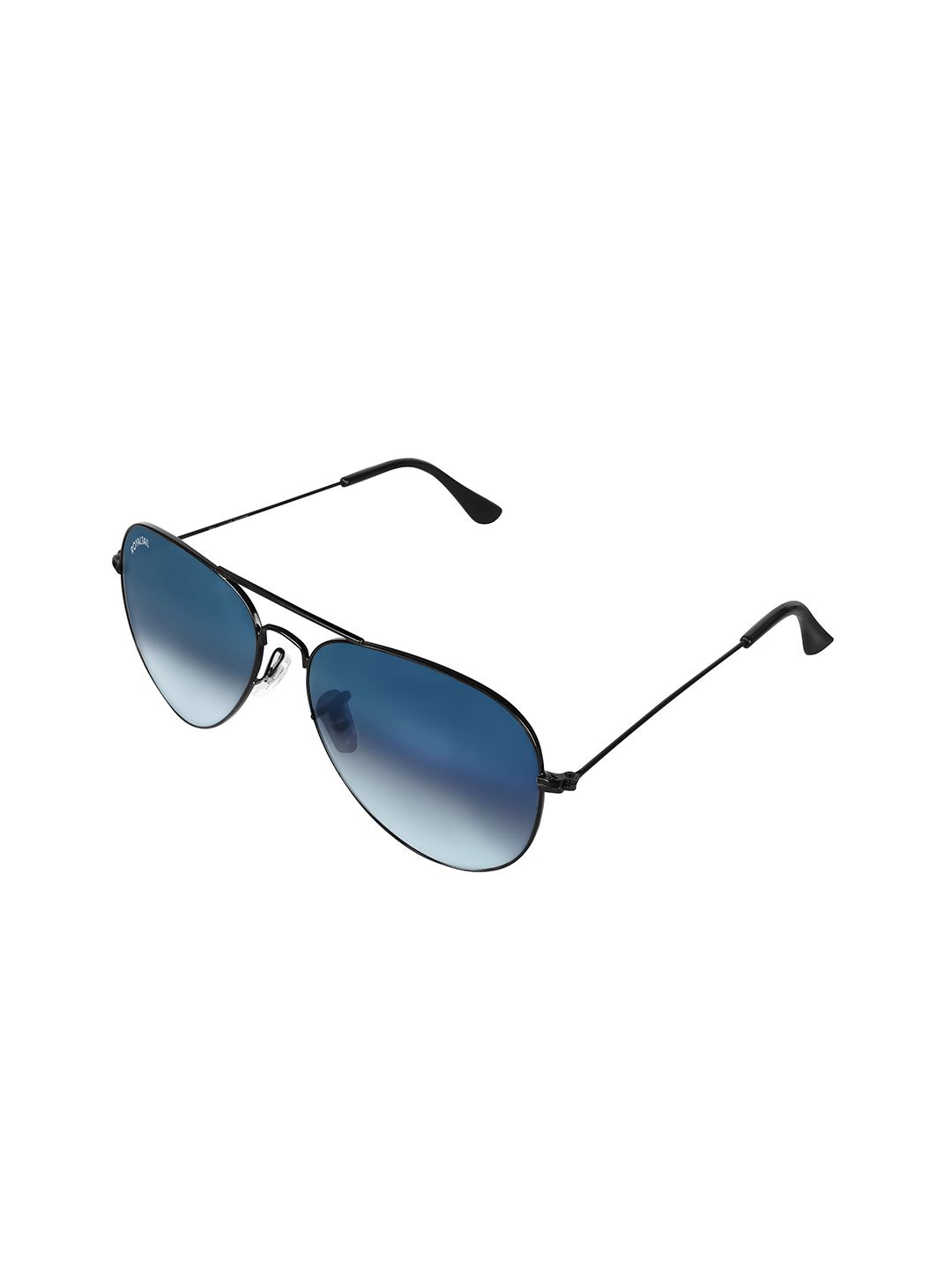 ROYALTAIL Aviator Black Frame & Blue Gradient UV Protected Lens Premium Sunglasses