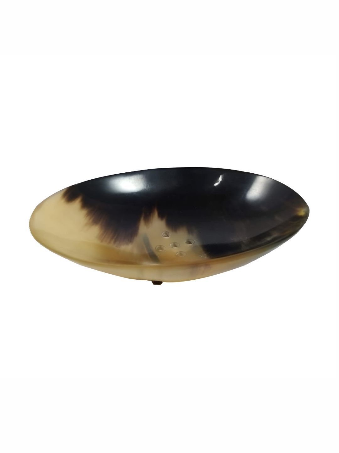INDIA MEETS INDIA Brown Abstract Stoneware Soap Dish