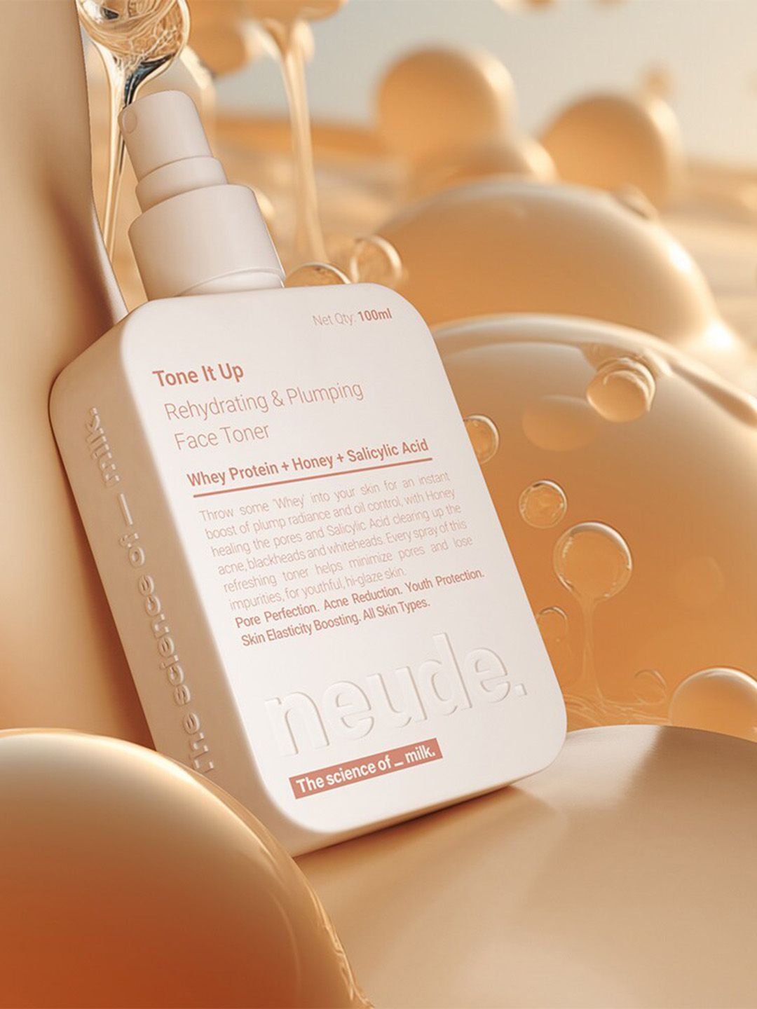 Neude Skin Milk Peptide Face Toner - Tone It Up 100 ml