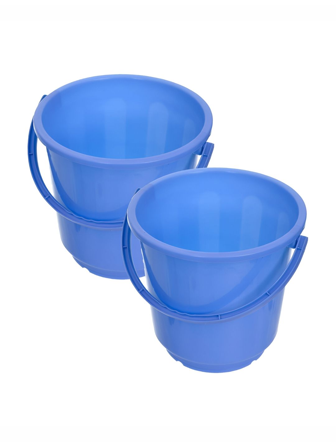 Kuber Industries Blue 2 Pieces Unbreakable Bucket