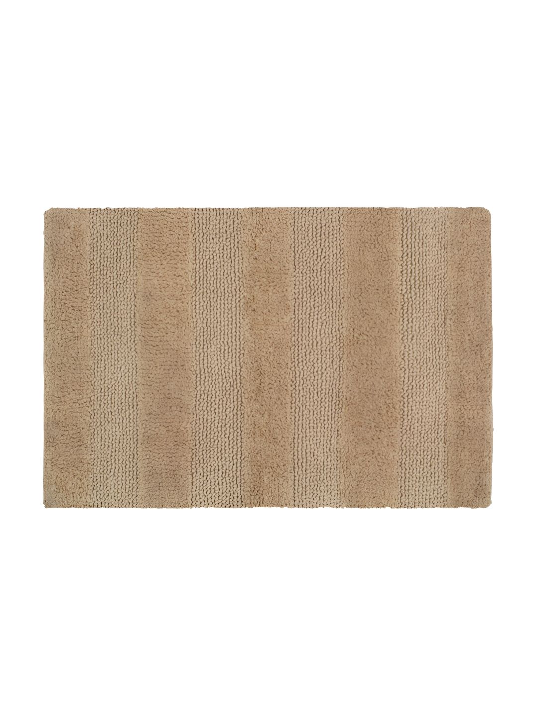 Freelance Camel Brown Textured 1800 GSM Cotton Bath Rug