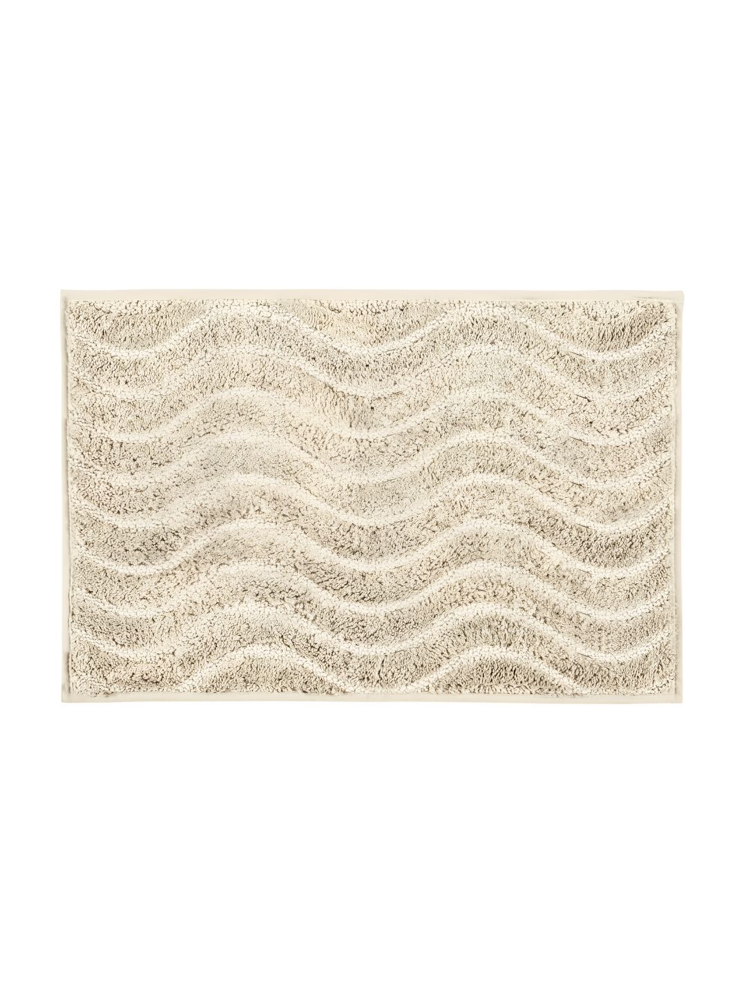Freelance Beige Textured 1780 GSM Cotton Bath Rug