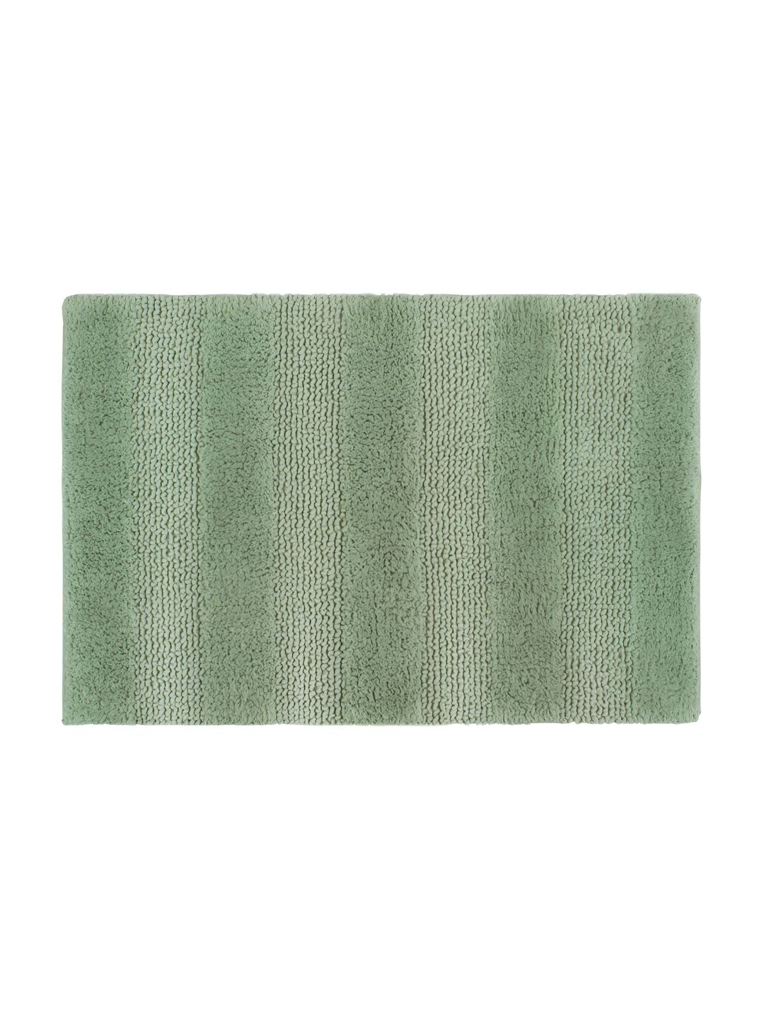 Freelance Green Textured 1800 GSM Reversible Cotton  Bath Rug
