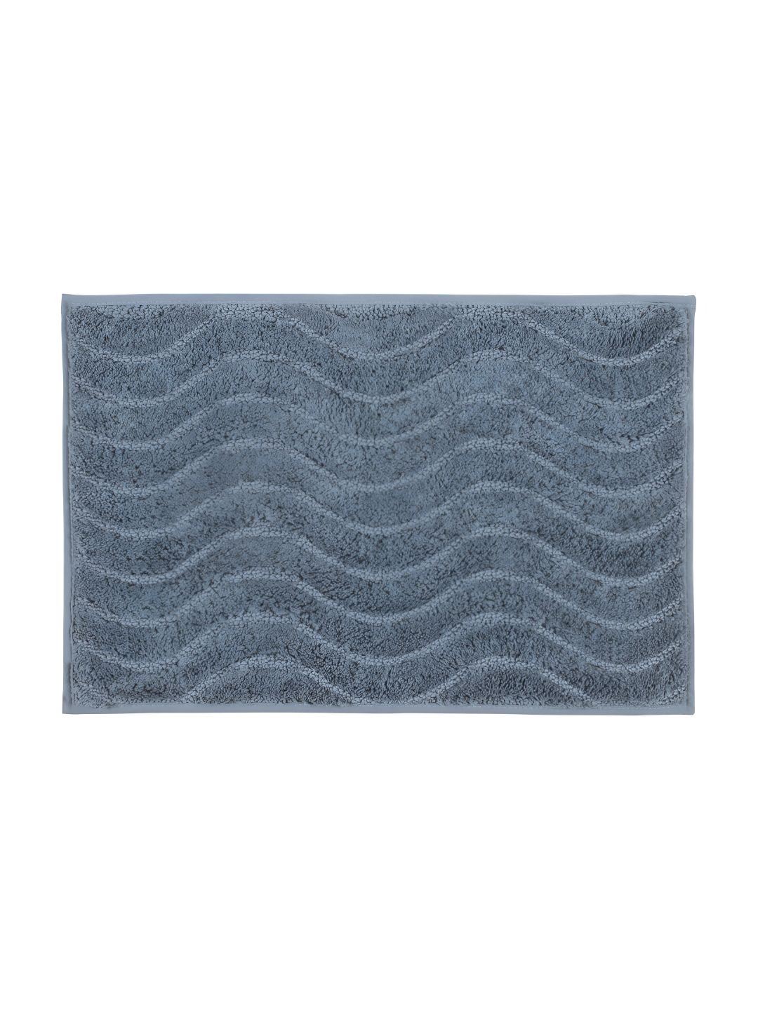 Freelance Grey Textured Reversible 1780 GSM Cotton  Bath Rug